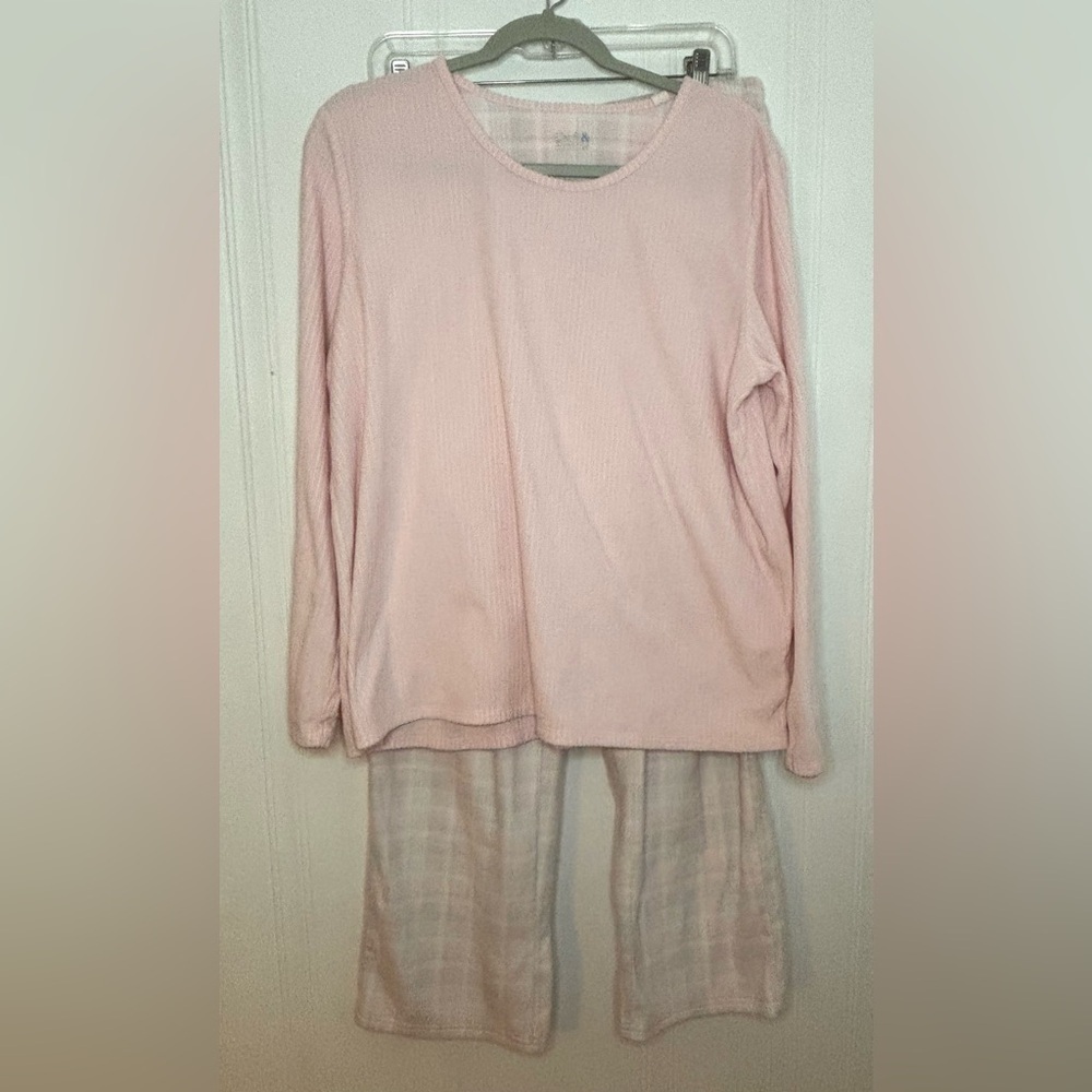 Croft & Barrow women’s fleece pajama set size L K35
